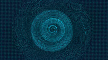 Digital Black Hole on Technology Background,Big data concept design,vector illustration.