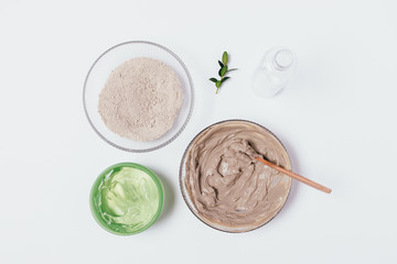 Natural cosmetic clay mask
