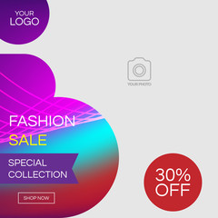 A social media post design template.