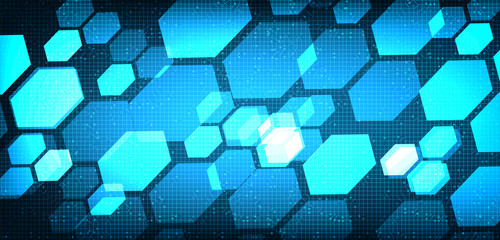 Futuristic Digital Circuit Network on Blue Background,future and speed technology Concept design,Vector illustration