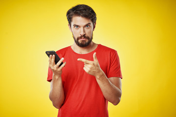 man with mobile phone