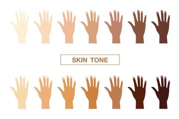 skin tone, vector icon