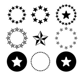 Star icon set ,vector design