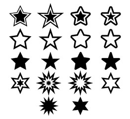 Star icon set ,vector design