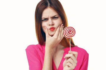 girl with lollipop