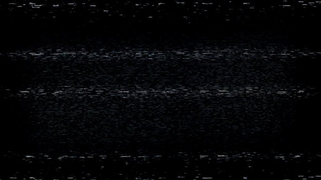 TV Turned On And Off Static. With Sound
