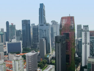Singapore aerial view
