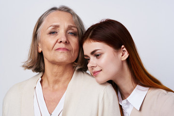 portrait of mother and daughter