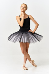 Naklejka premium girl in blue dress