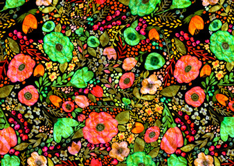 abstract floral pattern texture design