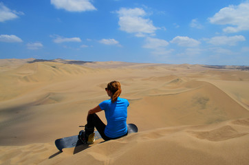 Fototapeta na wymiar Sand border in the dunes