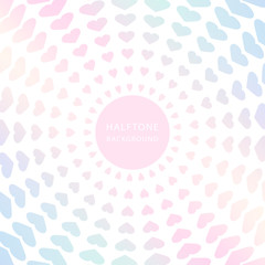 Pastel heart pattern