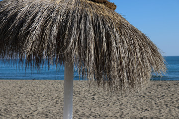 Fototapeta na wymiar umbrella on the beach