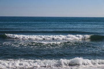 waves on beach