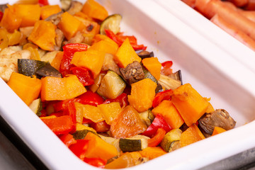 Stewed vegetables with meat