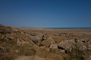 Gobustan is an Archaeological reserve in Azerbaijan, South of Baku. Rock drawings