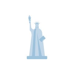 Isolated usa liberty statue vector design