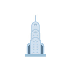 Isolated usa tower building vector design