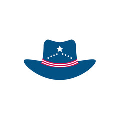 Isolated usa flag hat vector design