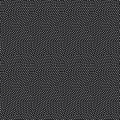 Seamless pattern with small black circles. Minimalist dots background. Black and white vector texture. - 312788735