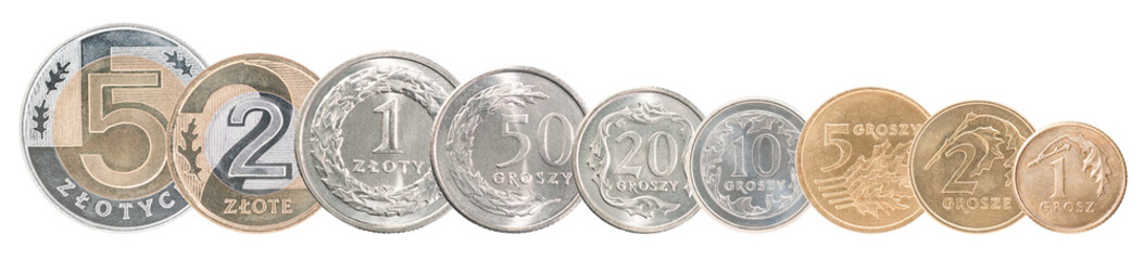 set of Polish coins