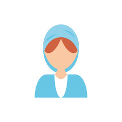 Isolated jewish woman vector design