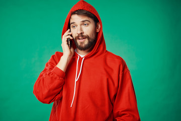 man with headphones listening to music