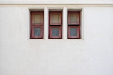 Old windows and wall background photo