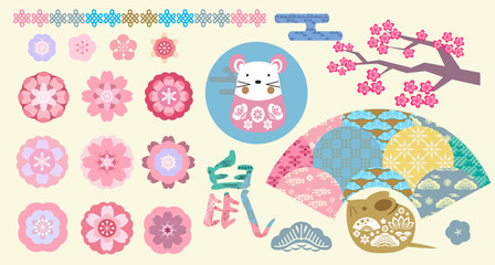 2020 Japanese new year elements10