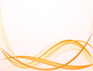 Abstract golden wave background decor design illustration