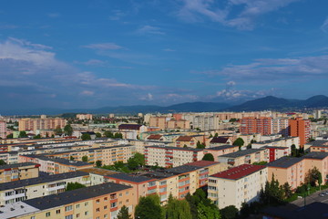 Fototapeta na wymiar Cityscape Of Brasov And Mountains