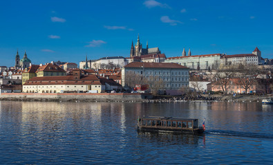 On the river Vltava in praque.