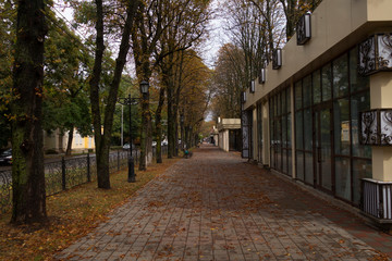 Pyatigorsk, autumn city and the tram