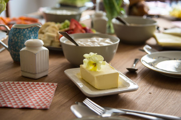Frühstück im Frühling