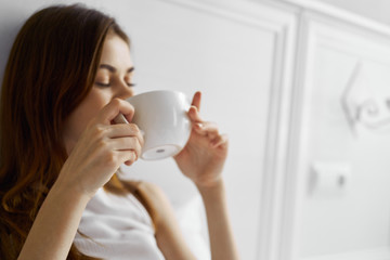 woman with cup of coffee