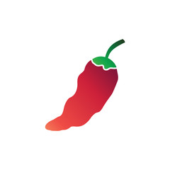 Cayenne pepper logo, chili logo template symbol vector icon, hot chili