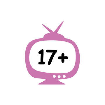 film classification by age, television logo with numbers 17+, criteria for television viewers aged 17 years and over