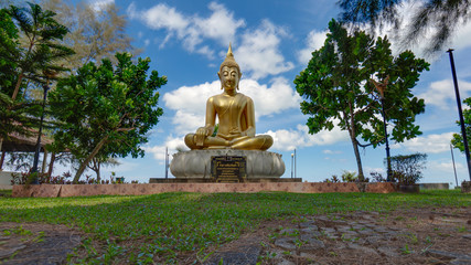 Picture of Budha statue at Tsunami memorial park in Khao Lak in Thailand