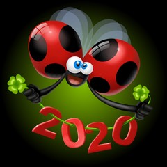 Obraz na płótnie Canvas coccinella 2020