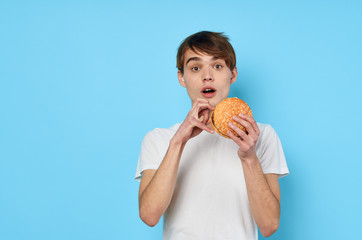 boy with sandwich