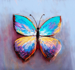 Fototapety  abstract painting butterfly