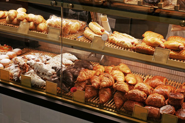 パン屋のショーケース