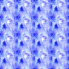 Blue stains watercolor abstract background