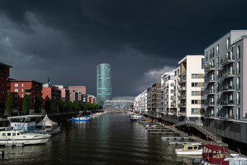 Buildings in the Frankfurt Westhafen