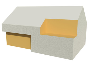 3D model of the simple single family house