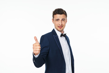 businessman with thumb up