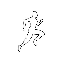 Fototapeta na wymiar Running man icon