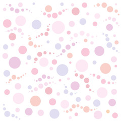 Quadratischer Hintergrund hellrosa und lila Punkte im Format 1:1