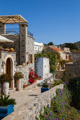 Fototapeta premium Traditional houses and old buildings at the village of Anatoli, Crete