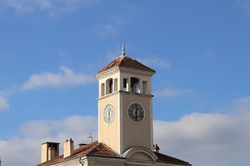 Horloge de l'hôtel de ville du village Alba la Romaine - Département de l'Ardèche - France